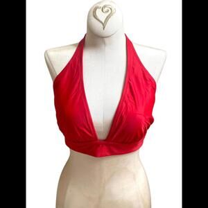 J.Crew DD Halter Neck Tie Back Bikini Top BY633 Size M